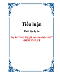 Tiểu luận: Thiết lập dự án  Dự án “siêu thị ghi nợ cho sinh viên” -DEBITMART