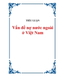 TIỂU LUẬN:  Vấn đề nợ nước ngoài ở Việt Nam