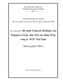 Đề tài:Mô hình Temasek Holdings trong thực tiễn xây dựng Tổng công ty SCIC Việt Nam