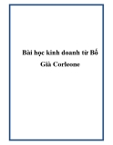 Bài học kinh doanh từ Bố Già Corleone