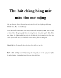 Thu hút chàng bằng mắt màu tím mơ mộng