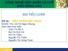 Tiểu Luận:   Bảo quản đậu nành