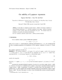 Báo cáo "On stability of Lyapunov exponents "