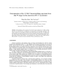 Báo cáo " Determination of the 15 MeV bremsstrahlung spectrum from thin W target on the microtron MT-17 accelerator "