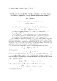 Báo cáo " On the set of periods for periodic solusions of some linear differential equations on the multidimensional sphere $S^n$ "