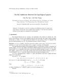 Báo cáo " On the matheron theorem for topological spaces"
