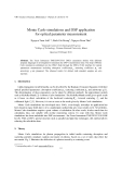 Báo cáo "  Monte Carlo simulations and DSP application for optical parameter measurement "