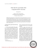 Báo cáo " Nhận diện Độc quyền hành chính trong kinh doanh ở Việt Nam "