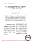 Báo cáo "  Bàn về xây dựng hành lang pháp lý cho tổ chức-hoạt động và giảng dạy-nghiên cứu khoa học của các đơn vị giáo dục Đại học Luật công lập "