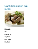 Canh khoai môn nấu sườn