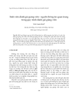 Báo cáo "Sinh viên đánh giá giảng viên - nguồn thông tin quan trọng trong quy trình đánh giá giảng viên "