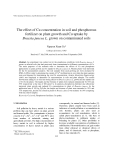Báo cáo "The effect of Cu concentration in soil and phosphorous fertilizer on plant growth and Cu uptake by Brassia juncea L. grown on contaminated soils "