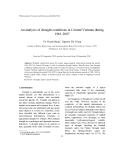 Báo cáo " An analysis of drought conditions in Central Vietnam during 1961-2007 "