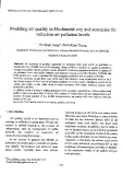 Báo cáo " Modeling air quality in Hochiminh city and scenarios for reduction air pollution levels "
