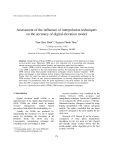 Báo cáo "  Assessment of the influence of interpolation techniques on the accuracy of digital elevation model "