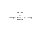 Đề Tài: Định giá NHTM CP Công Thương Việt Nam