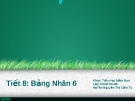 Giáo án toán lớp 3 bảng tính nhân