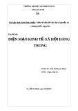 Đề tài: Diện mạo kinh tế  - xã hội đàng trong