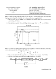 Đề thi kiểm tra cuối kỳ - môn Cơ sở điều khiển tự động