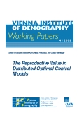 The Reproductive Value in Distributed Optimal Control Models