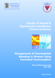 Management of Unscheduled Bleeding in Women Using Hormonal Contraception