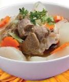 Bổ dưỡng với canh củ cải