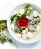 Canh củ năng nấu sườn non