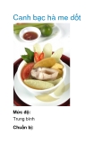 Canh bạc hà me dốt