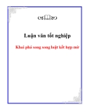 Luận văn : Khai phá song song luật kết hợp mờ