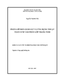 LUẬN VĂN:PHÂN LỚP BÁN GIÁM SÁT VÀ ỨNG DỤNG THUẬT TOÁN SVM VÀO PHÂN LỚP TRANG WEB
