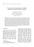 Báo cáo " Economic growth and changes in welfares during the economic reforms in Vietnam "