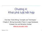 Bài giảng Nhập môn khai phá dữ liệu (PGS.TS. Hà Quang Thụy) - Chương 4: Khai phá luật kết hợp