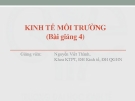 Kinh tế môi trường - Bài giảng 4