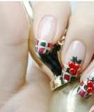 Tự vẽ nail quả cherry chín mọng