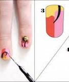 Vẽ nail hoạ tiết dừa Hawaii thật sống động