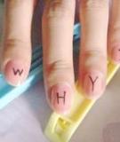 Vẽ nail chữ đơn giản mà sành điệu