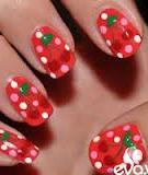 Vẽ nail họa tiết quả cherry (quả anh đào)