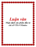 Luận văn:  Nhận định sản phẩm đầu tư chỉ số VTG-VNIndex