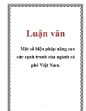  Luận văn: Một số biện pháp nâng cao sức cạnh tranh của ngành cà phê Việt Nam.