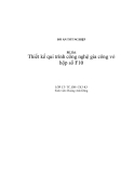 Đề Tài:  Thiết kế qui trình công nghệ gia công vỏ hộp số F10