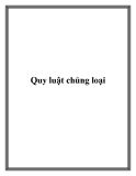 Quy luật chủng loại