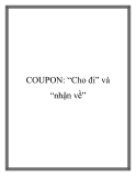 COUPON: “Cho đi” và “nhận về”