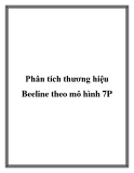 Phân tích thương hiệu Beeline theo mô hình 7