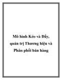 Mô hình Kéo và Đẩy, quản trị Thương hiệu và Phân phối bán hàng