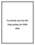 fac mua lại nền tảng quảng cáo đình đám