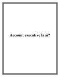 Account executive là ai?