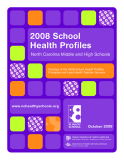 2008 School Health Profiles North Carolina Middle and High Schools
