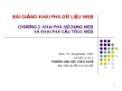 Bài giảng Khai phá dữ liệu web (PGS.TS. Hà Quang Thụy) - Chương 2. Khai phá sử dụng web và khai phá cấu trúc web