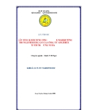 ĐỀ TÀI " XÂY DỰNG KẾ HOẠCH ỨNG DỤNG E-MARKETING CHO NGÀNH HÀNG GẠO CỦA CÔNG TY ANGIMEX TẠI THỊ TRƯỜNG NỘI ĐỊA "