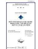 ĐỀ TÀI " Phân tích mối liên hệ chi phí - khối lượng -lợi nhuận tại HTX Quang Minh "